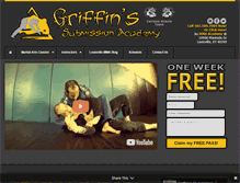 Tablet Screenshot of griffinsubmission.com